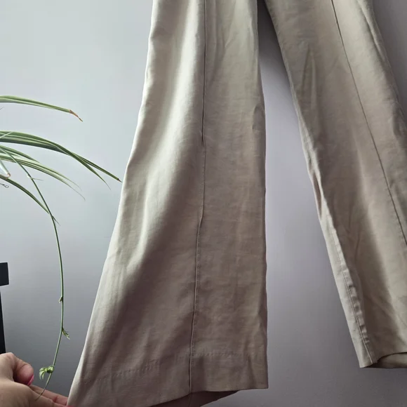 Worthington Cream Wide-Leg Trousers - Picture 3 of 4